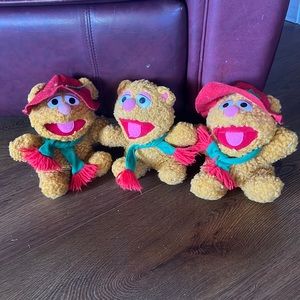 Lot of Three Hensen Fozzie Bears 1987